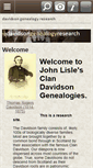 Mobile Screenshot of davidsongenealogy.com